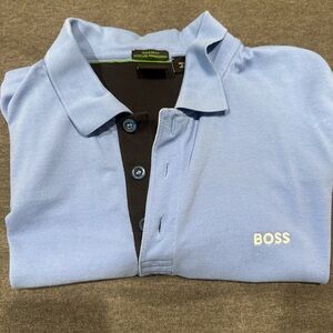BOSS Men's Blue Polo Shirt